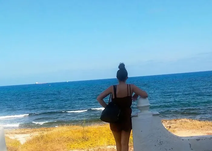 Mar Azul Primera Linea De Mar, Casa Privada Con Patio Y Solarium 