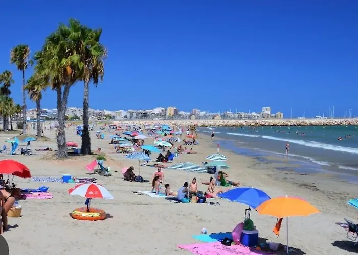 En primera línea de mar, casa,patio solarium La Bugamvulla Apartamento Torrevieja